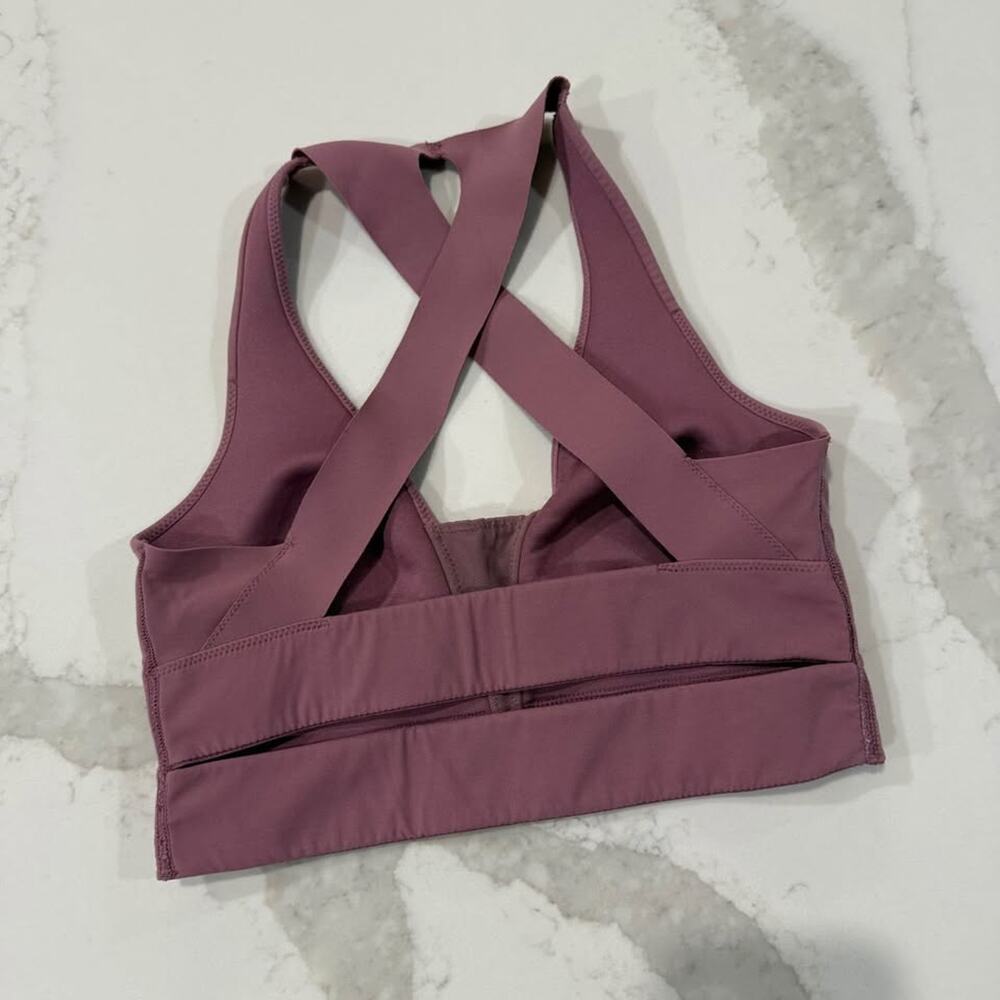 Mauve Crossback Sports Bra - Picture 3 of 6